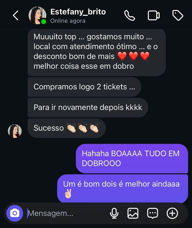 Depoimento de Estefany Brito — Natal em Dobro