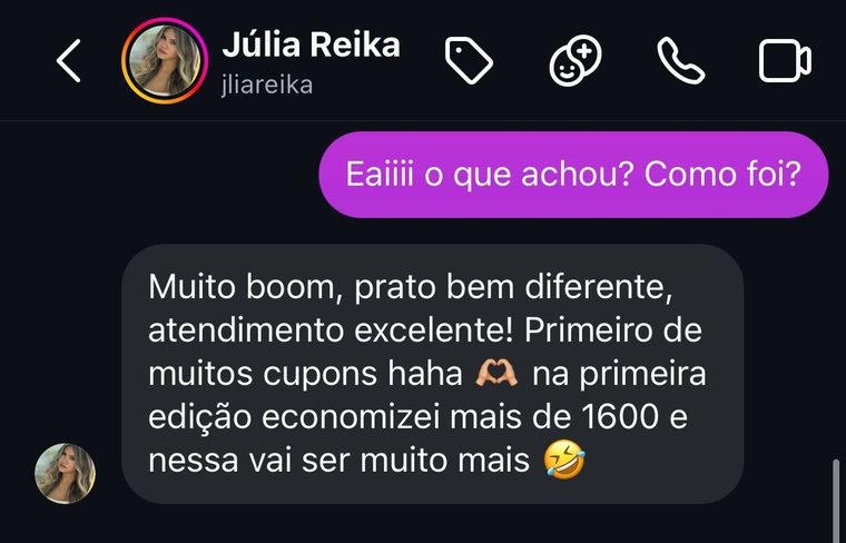 Depoimento de Júlia Reika — Natal em Dobro